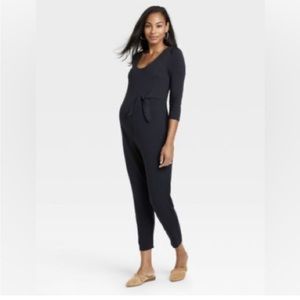 The nines by hatch black Jersey jumpsuit